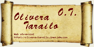 Olivera Tarailo vizit kartica